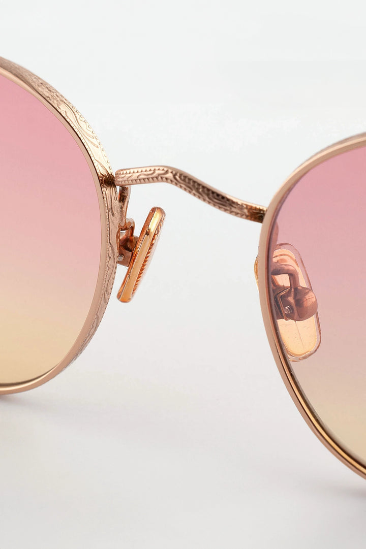 Jockey Sunglasses - Rose Gold / Pink Gradient