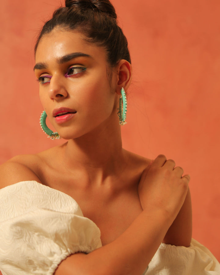 Bussin' Earrings / Blue / One Size