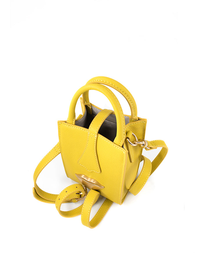 Venus Saffiano Mini Tote / Yellow