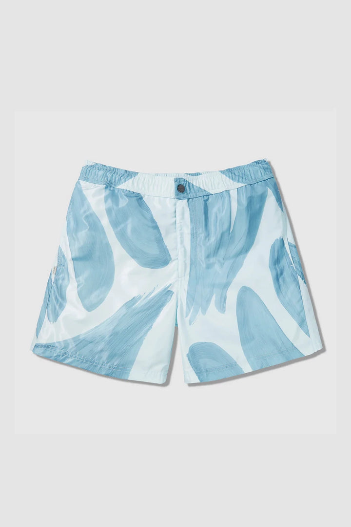 Paint Brush Swim Shorts - Blue
