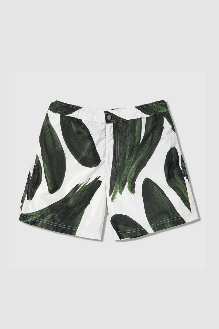 Paint Brush Swim Shorts - Green
