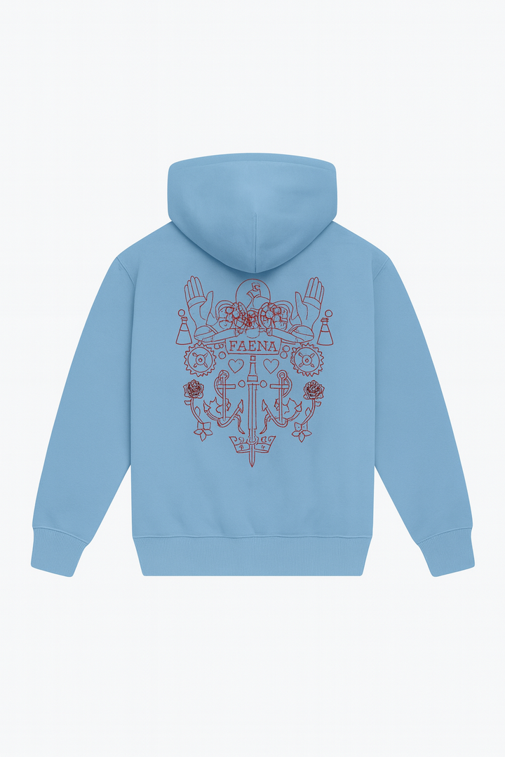 CATHEDRAL HOODIE - LIGHTBLUE