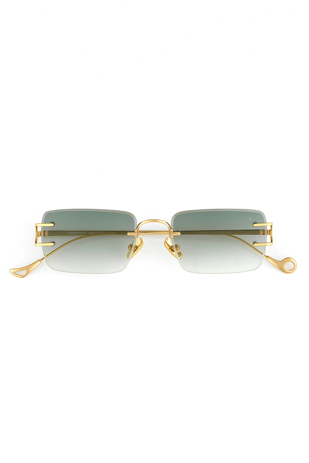 Dillinger Sunglasses - Gold / Green Gradient